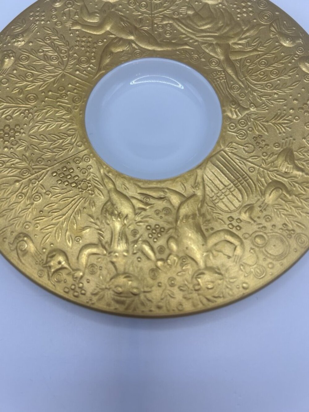 Rosenthal Magic Flute 24k Gold Demitasse Cream W/ Under Plate Bjorn Wiinblad - Picture 8 of 16